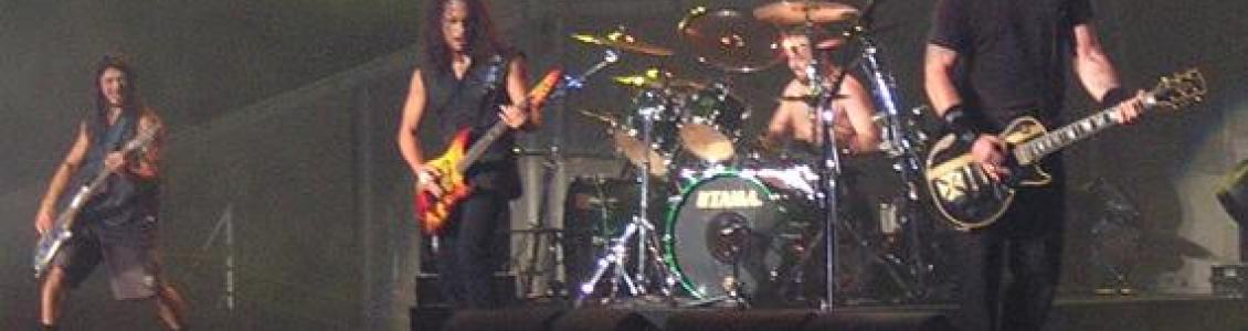 events and concerts require freight to transport equipment across europe - pic of Metallica in concert