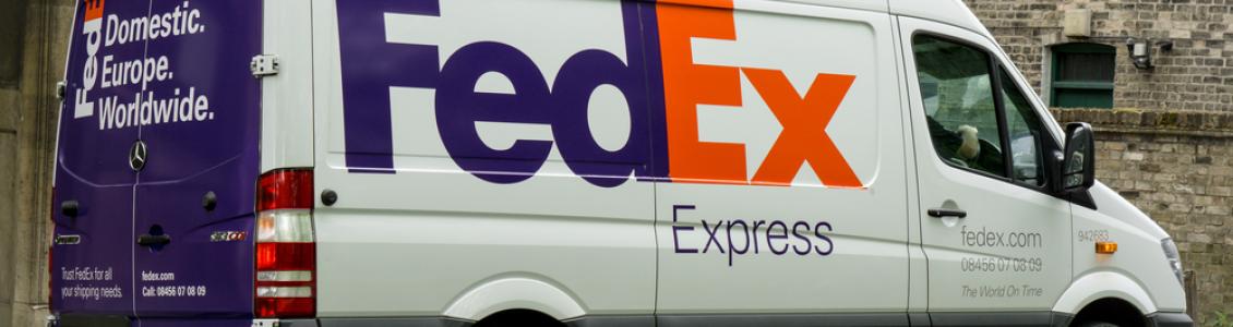 courier driving van 